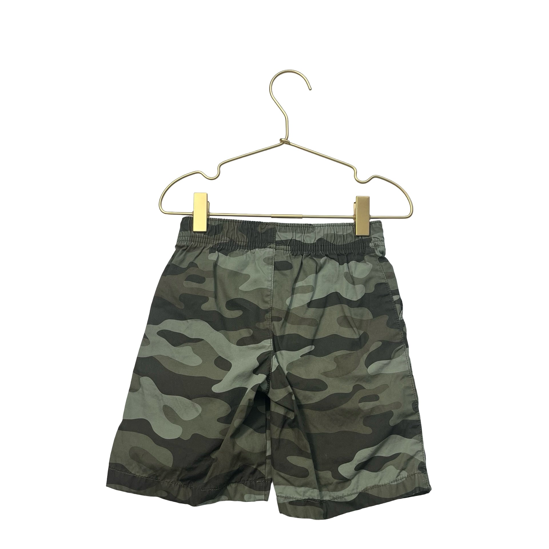 Carter's Green Camo Shorts, Attached Belt - Size 4