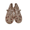 Zara Pink Mesh Embroidered Cherry Shoes - Size 30 (12.5)