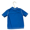 Carter's Royal Blue & Gray Shark Short Sleeve Rash Guard - Size 2