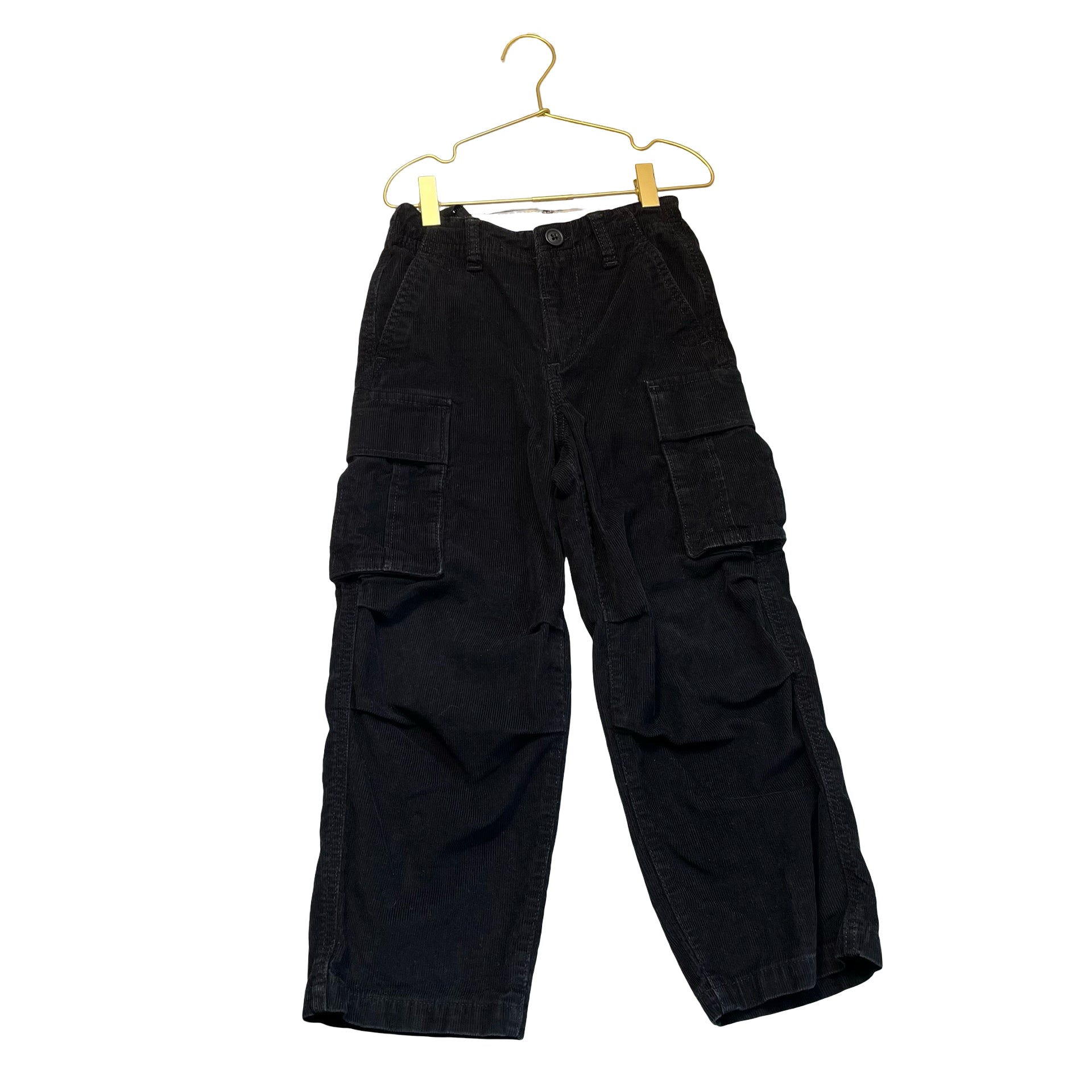 Gap Kids Black Corduroy Cargo Pants - Size 6