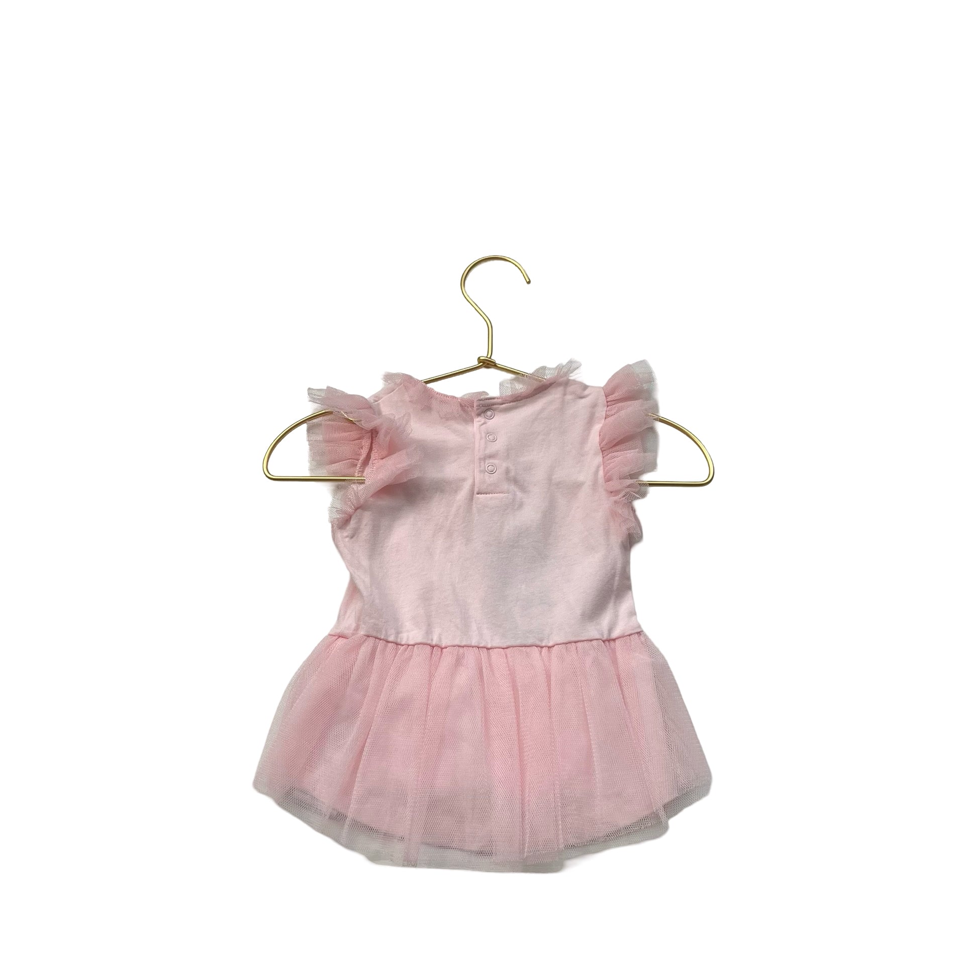Billieblush Light Pink Circus Bunny Tulle Sleeveless Shirt - Size 9 Mo - Bounce Mkt