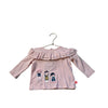 Billieblush Light Pink Three Girls Long Sleeve Ruffle Shirt - Size 9 Months - Bounce Mkt