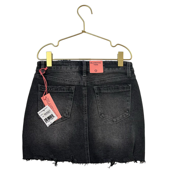 BLANKNYC Black Distressed Denim Jean Skirt with Tags - Size 10 - Bounce Mkt