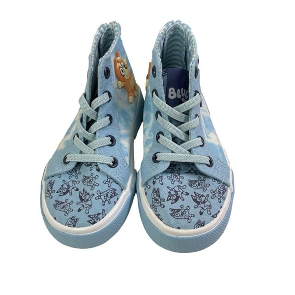 Bluey Light Blue High - Top Sneakers - Size 9 - Bounce Mkt