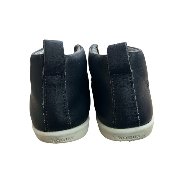 Bobux Step - up Navy Velcro Ankle Boots - Size 24 (8) - Bounce Mkt