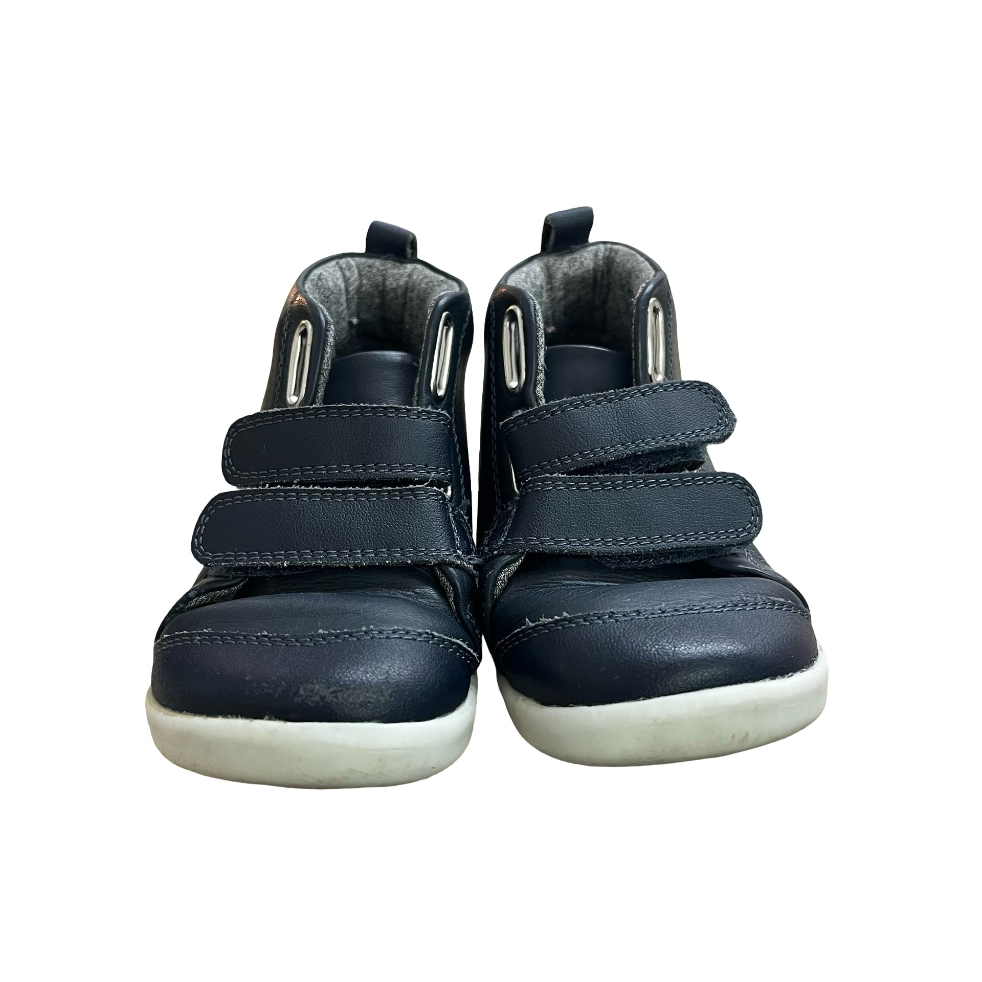 Bobux Step - up Navy Velcro Ankle Boots - Size 24 (8) - Bounce Mkt