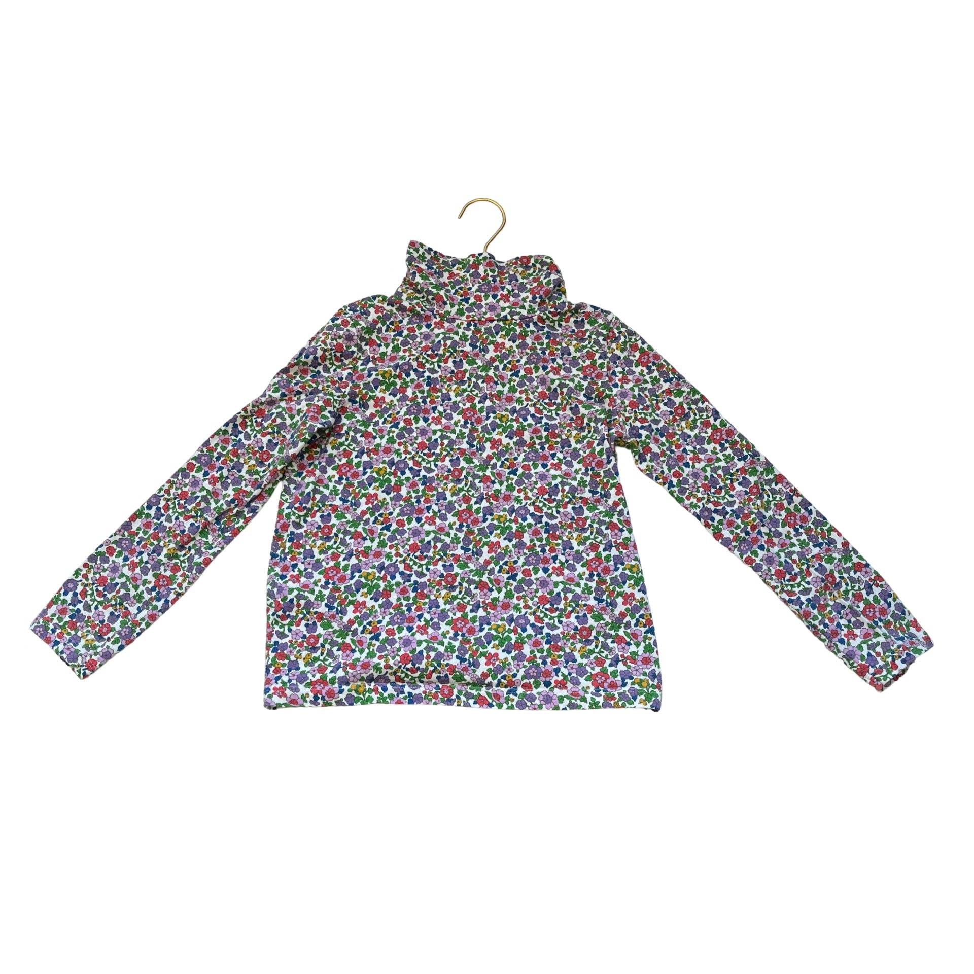 Boden Floral Turtleneck Top - Size 9 - 10Y - Bounce Mkt