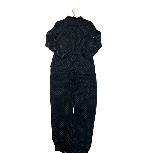 Bonpoint Black & Gray Polka Dot Jumpsuit - Size 8 - Bounce Mkt