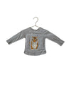 Bonpoint Gray Baby Tiger Sweatshirt - Size 12 Months - Bounce Mkt