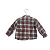 Bonpoint Red, White & Navy Plaid Flannel Button Down Shirt - Size 2 - Bounce Mkt