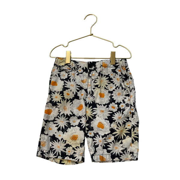 Burberry Black, Ivory, Orange, Yellow Flower Shorts - Size 8Y AUTHENTICATED - Bounce Mkt