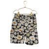 Burberry Black, Ivory, Orange, Yellow Flower Shorts - Size 8Y AUTHENTICATED - Bounce Mkt