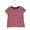 Vineyard Vines Red Striped 'Saturday is Everyday' Embroidered T-Shirt - S 7-8