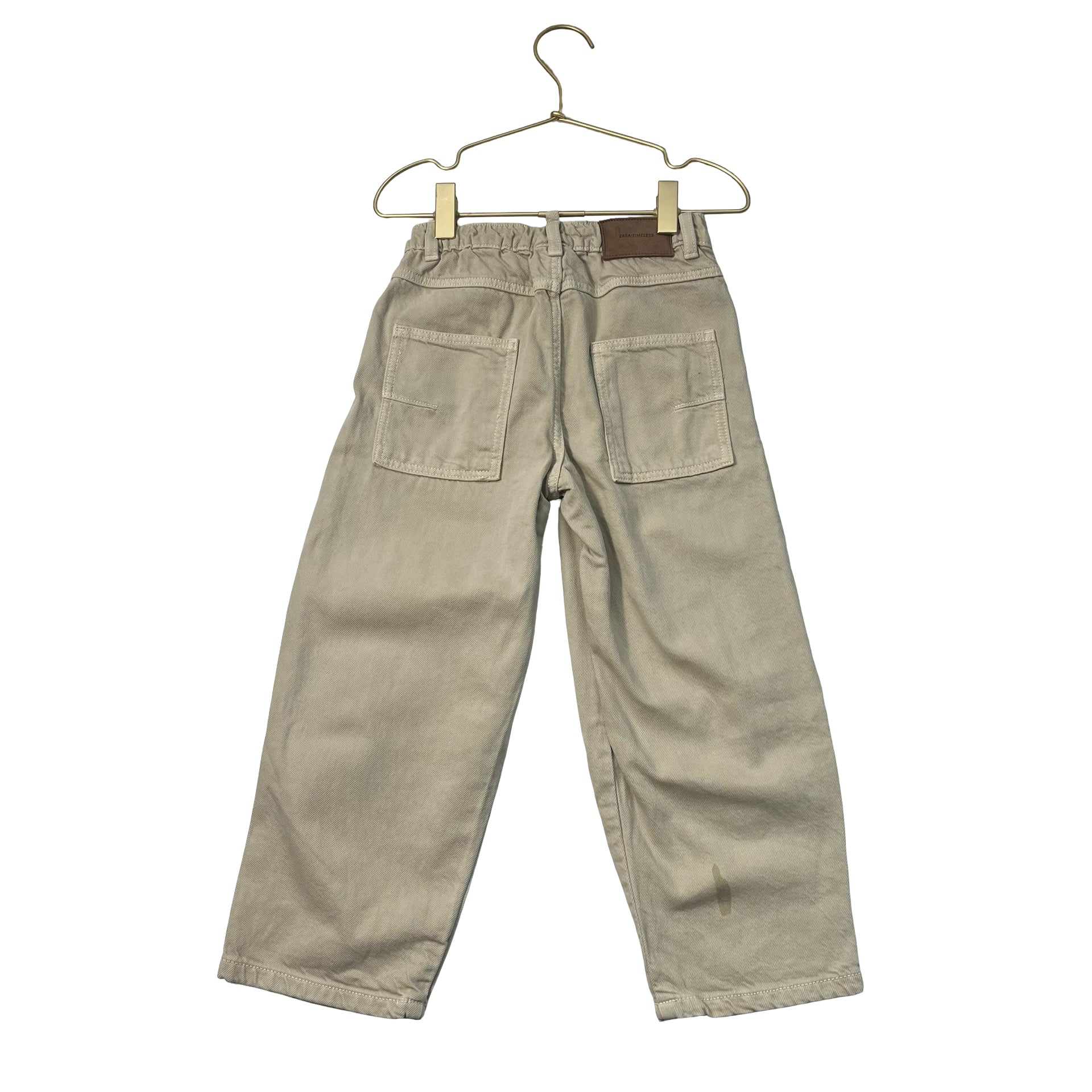 Zara Tan Denim Pants - Size 6
