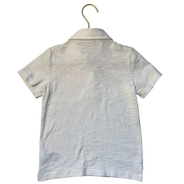 Janie and Jack Off-White Polo Shirt - Size 5
