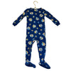 Children's Place Blue Hanukkah Print Footed PJs - Size 18-24 Mo
