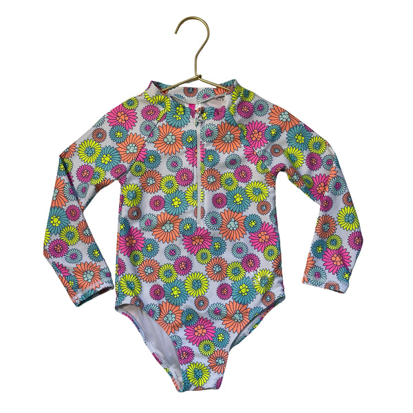 Betsey Johnson Flower Print Swim Suit - Size 4