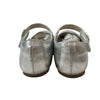 L'Amour Leather Silver Metallic Mary Jane Shoes - Size 1Y Big Kid