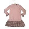 Imoga Dusty Pink and Animal Print Sweater Dress - Size 6
