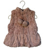 American Widgeon Pink Faux Fur Vest - Size 4