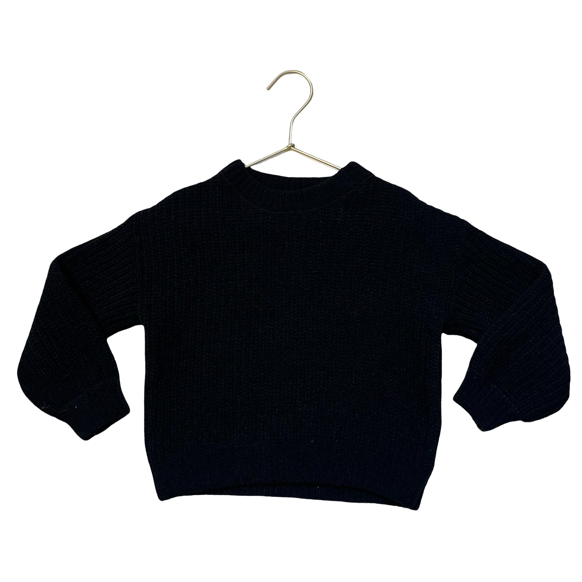 H&M Black Chenille Sweater - Size 5-6