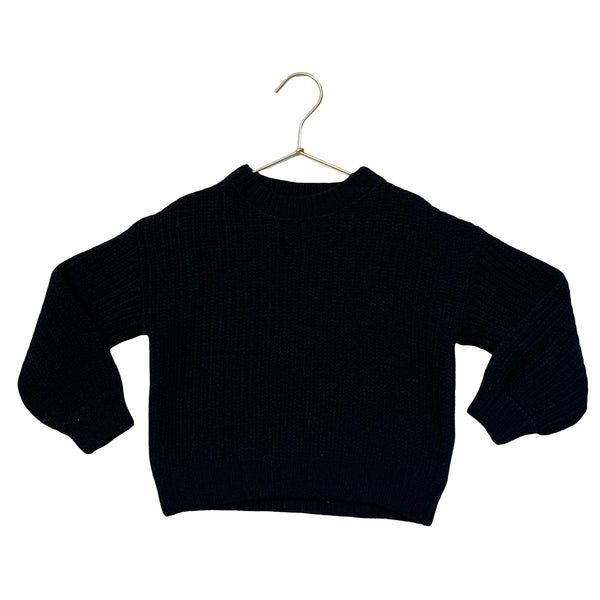 H&M Black Chenille Sweater - Size 5-6