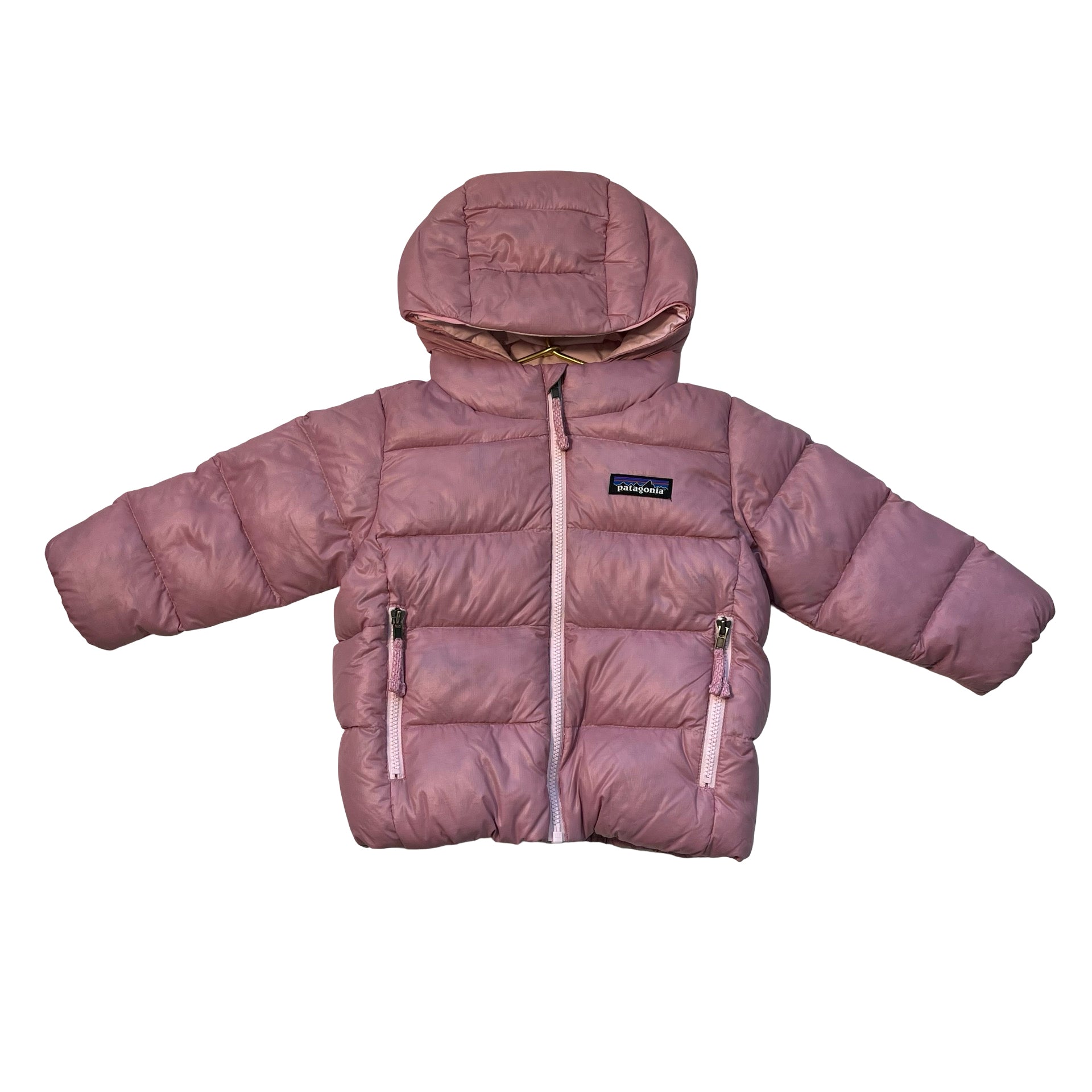 Patagonia Pink Hooded Puffer Jacket - Size 12-18 Mo