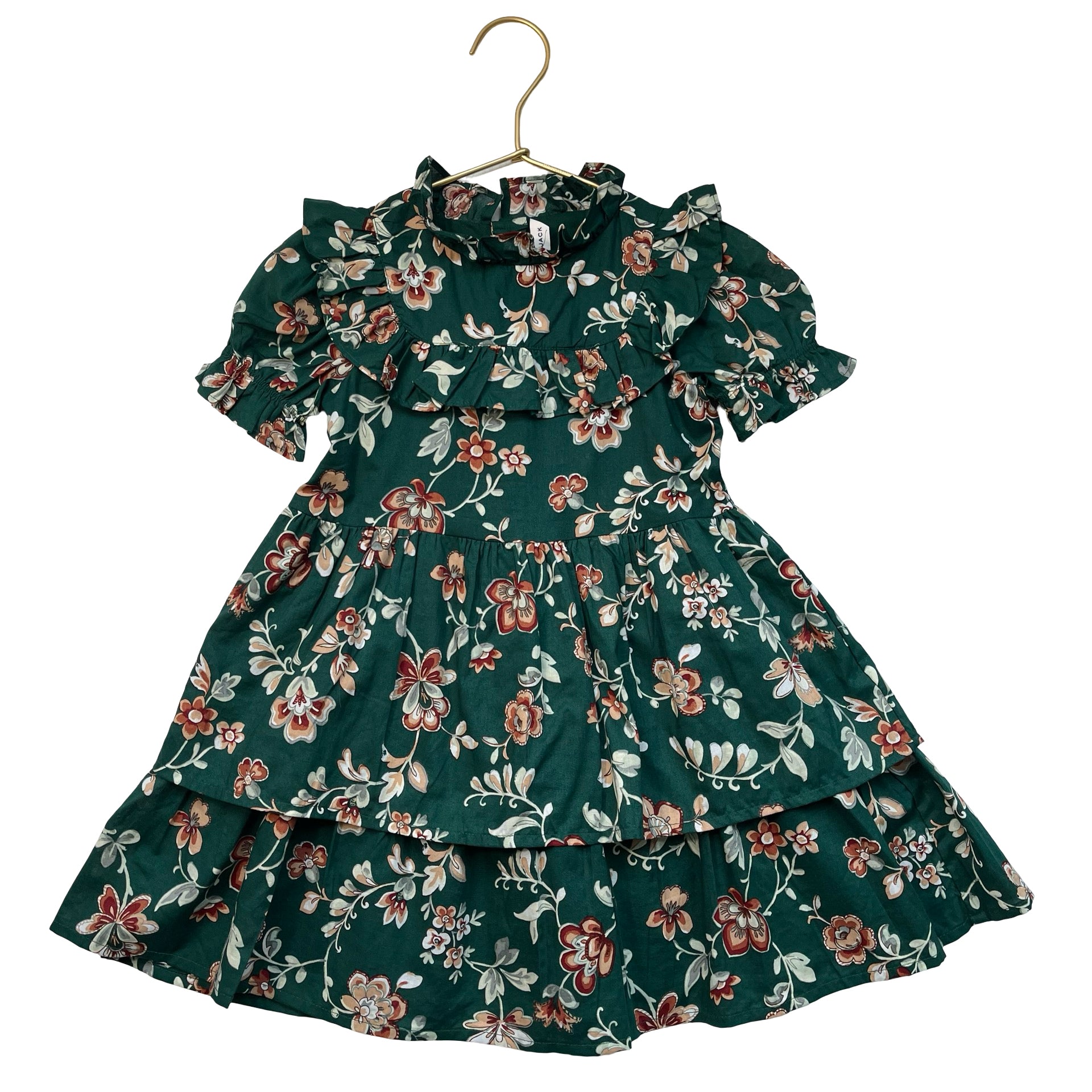 Janie and Jack Green Floral Dress - Size 3