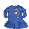 Polo Ralph Lauren Periwinkle Ski Polo Bear Sweatshirt Dress - Size 18 Mo