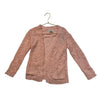 Peek Peach Metallic Open Front Cardigan Sweater - Size XS 4-5