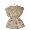 Rylee & Cru Tan & Brown Terry Flower Print Dress - Size 4-5Y