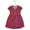 DVF for Target Pink, Black, Red Geo Pattern Faux Wrap Dress - Size 4T
