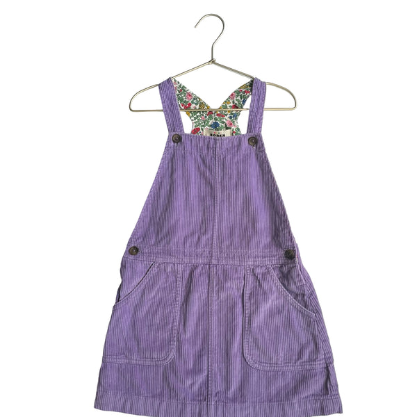 Mini Boden Lavender Corduroy Overall Dress - Size 7-8Y