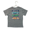 Rugged Butts Gray 'Ready, Set, Go' Car Graphic T-Shirt - Size 2-3