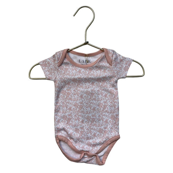 Lake Pink Floral Onesie Bodysuit - Size 0-3 Mo