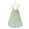 Roxy Green & Pink Logo & Flower Print Romper - Size 7