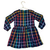 Primary Navy & Multi-Color Windowpane Check Dress - Size 4