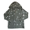 Chaser Olive Green Skull & Crossbones Zip-Up Hooded Sweatshirt - Size 8