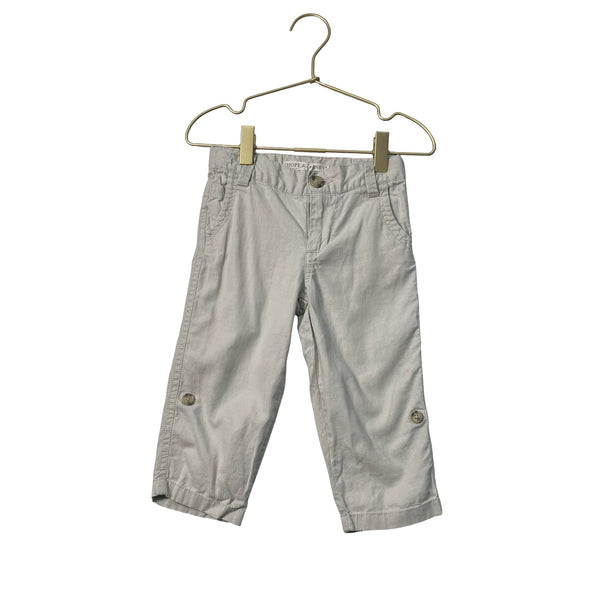 Hope & Henry Light Khaki Linen-Cotton Pants - Size 18-24 Mo