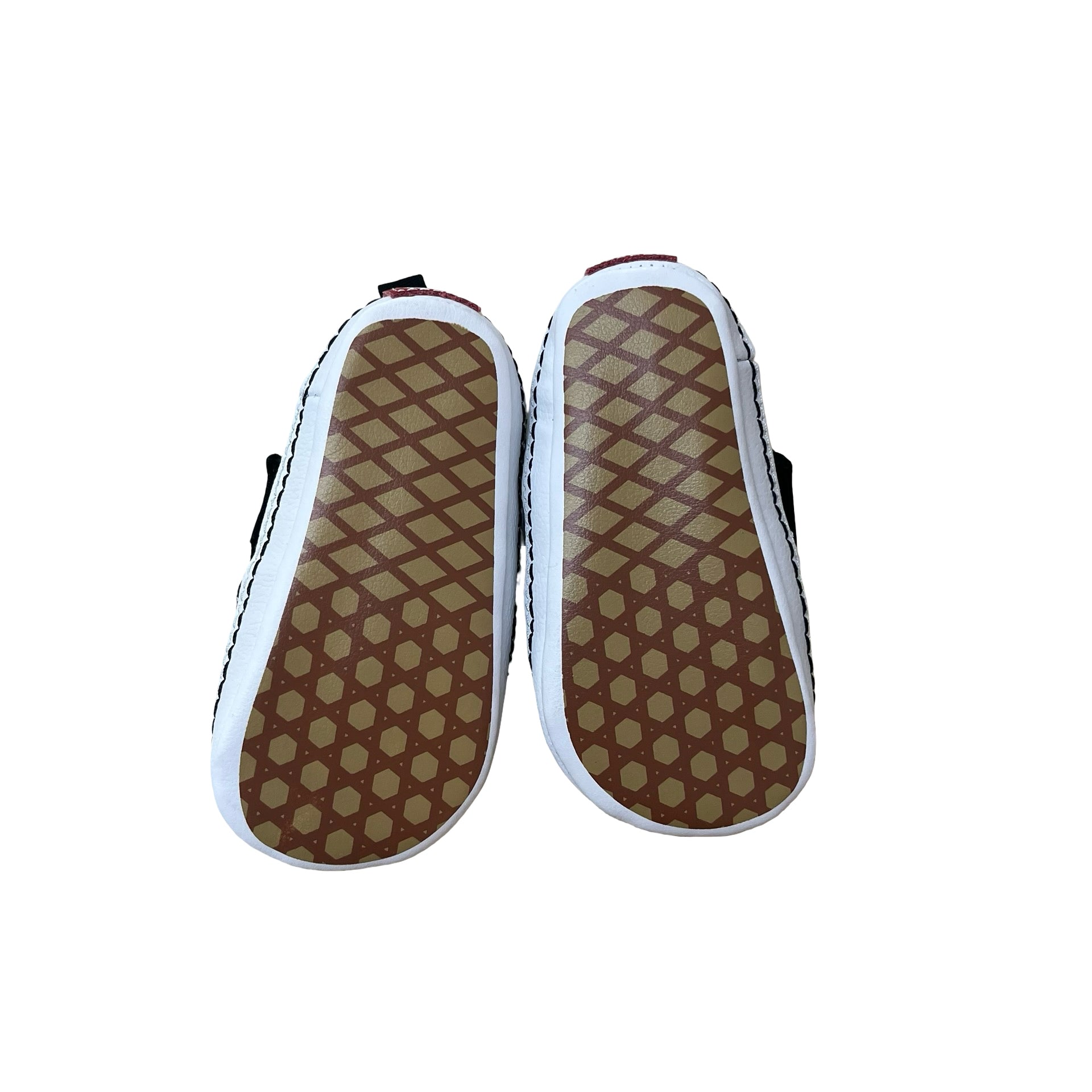 Vans Black & White Checker Slip-On Crib Shoes - Size 3