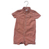 Ralph Lauren Orange Check Button Down Romper - Size 24 Mo