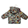 H&M Green Woodland Print Puffer Removeable Hood Jacket - Size 9 Mo