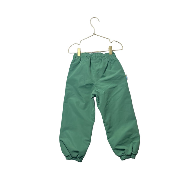 Jan & Jul Green Fleece-Lined Waterproof Pants - Size 3