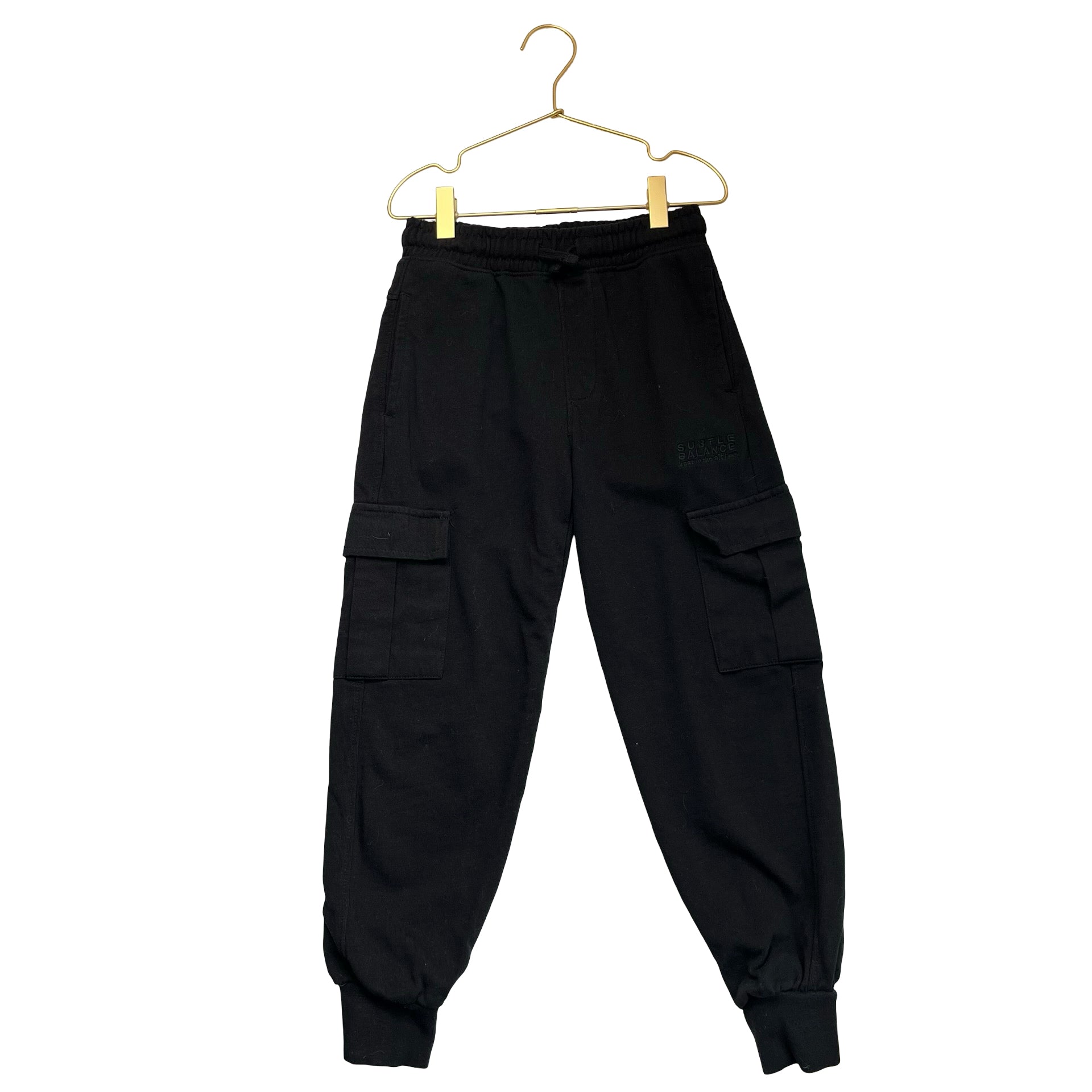 Zara Black Cargo Joggers - Size 7-8
