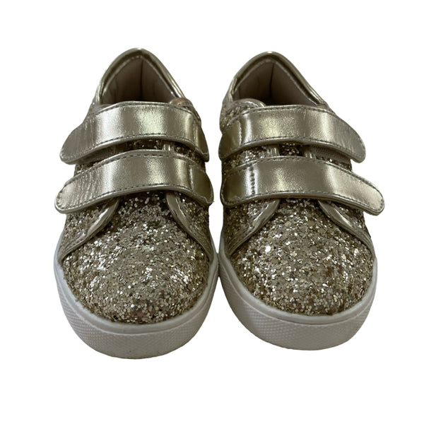 Felix & Flora Gold Glitter Velcro Sneakers - Size 6