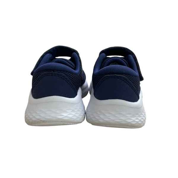 Skechers Navy & White Velcro Sneakers - Size 5
