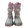 Lands' End Lavender & Silver Irridescent Winter Boots - Size 1Y Big Kid