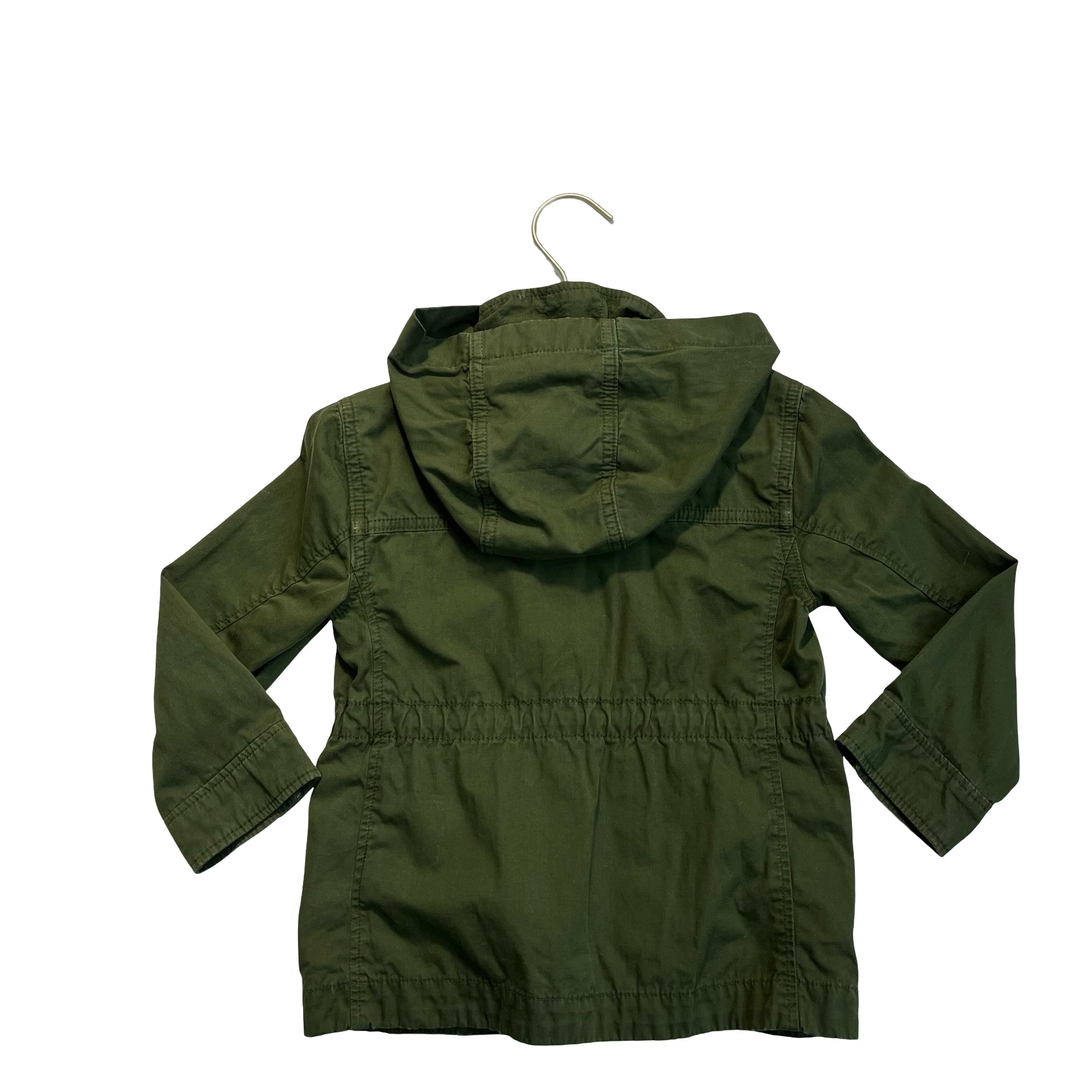Crewcuts Olive Green Hooded Field Jacket - Size 3