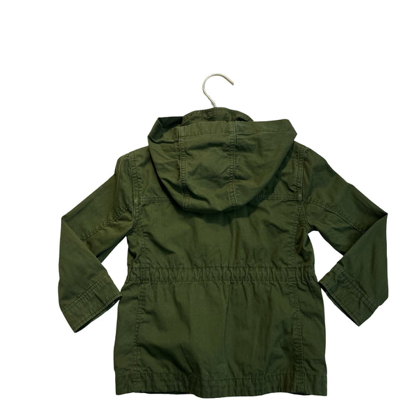Crewcuts Olive Green Hooded Field Jacket - Size 3
