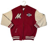 Zara Red 'Motor Garage' Bomber Jacket - Size 9-10